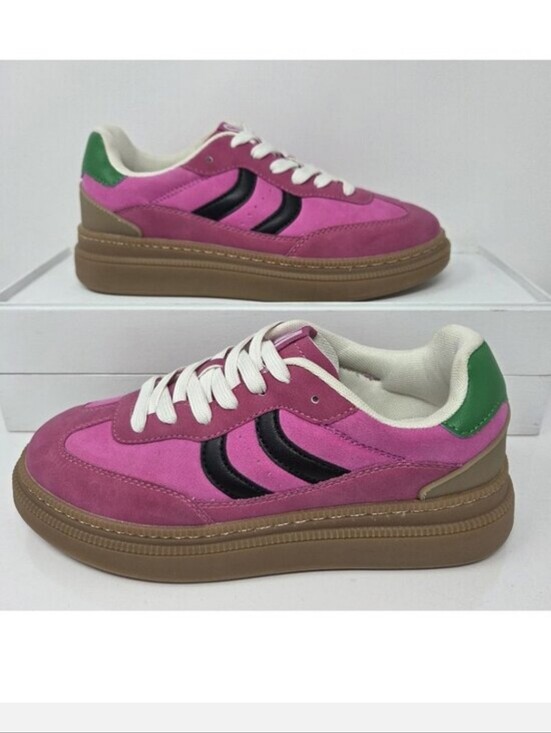 Shoes - Steve Madden Pink And Green Sneakers 8M